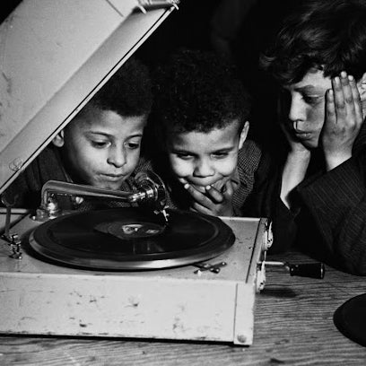 Children listening to vinyl