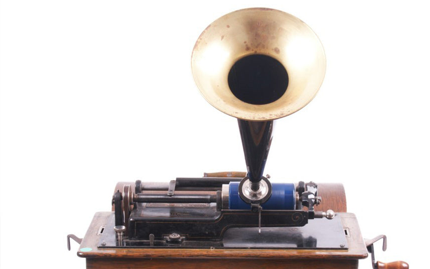 Edison's phonograph. Only upwards from here. 