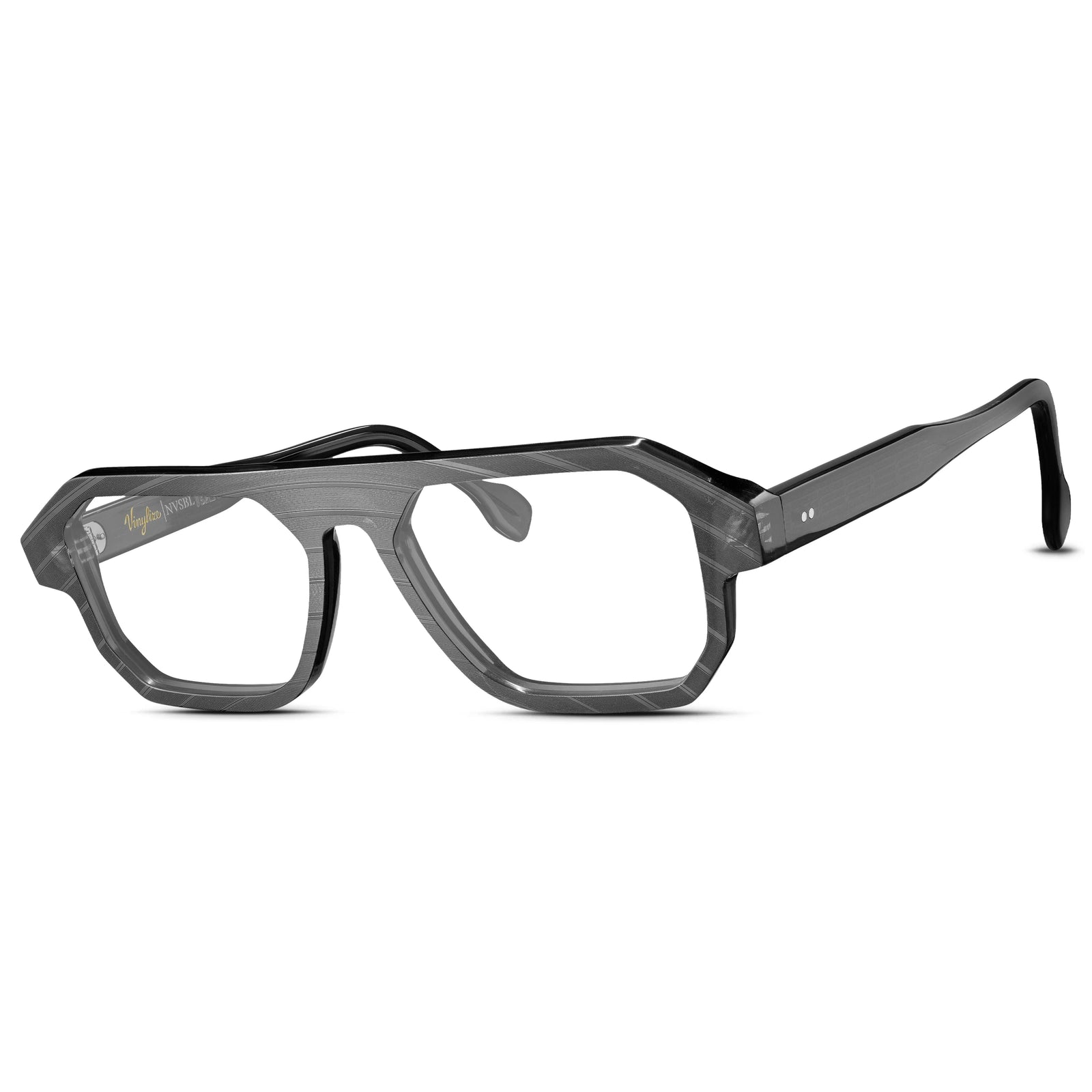 handcrafted vinyl record eyewear frame