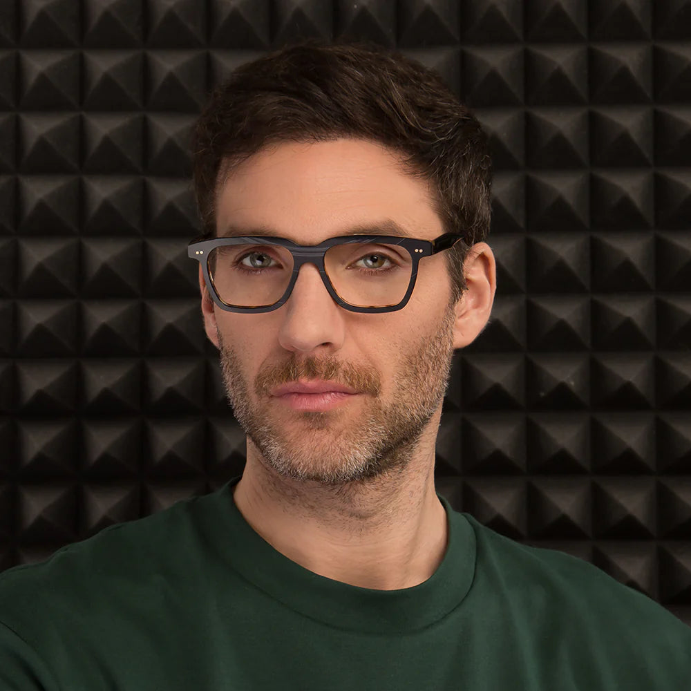 Vinylize Eyewear - A classical and serious frame. Large in size. Fits men with square face shapes. Named after Gilberto Passos Gil Moreira.