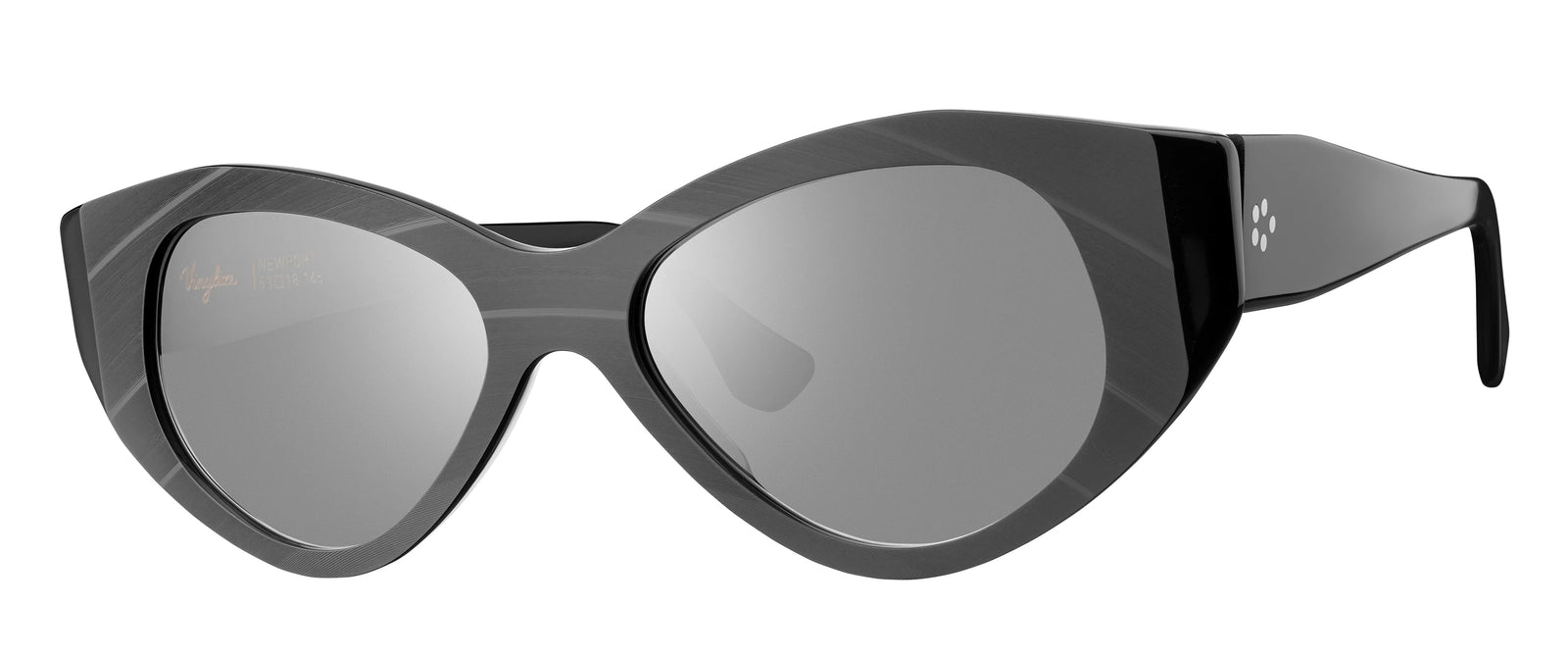 Vinylize Newport Polarized Black sunglasses handcrafted from recycled vinyl records
