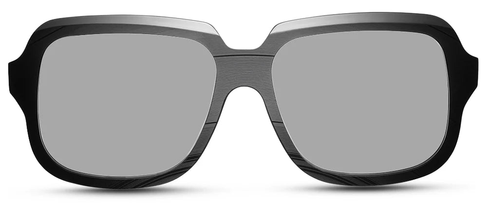 Black ULTRA eyewear is Havana-colored, has a textured exterior, is prescription-ready, and is handmade in Europe, making each pair unique.