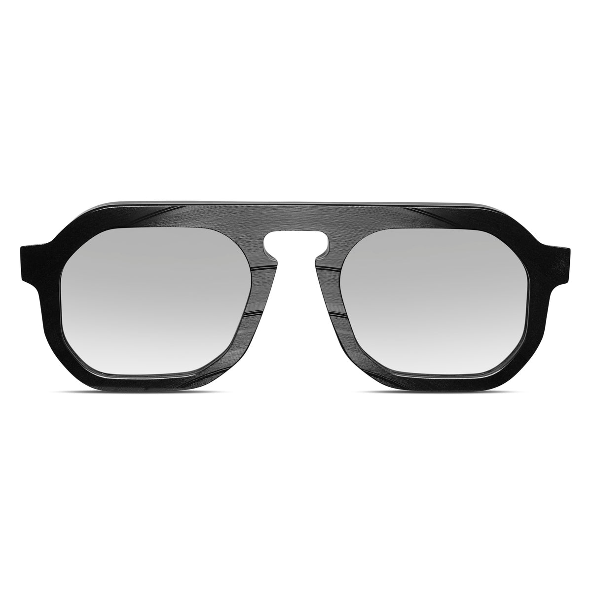 Vinylize Rammstein sunglasses with black frame and gradient lenses on a white background