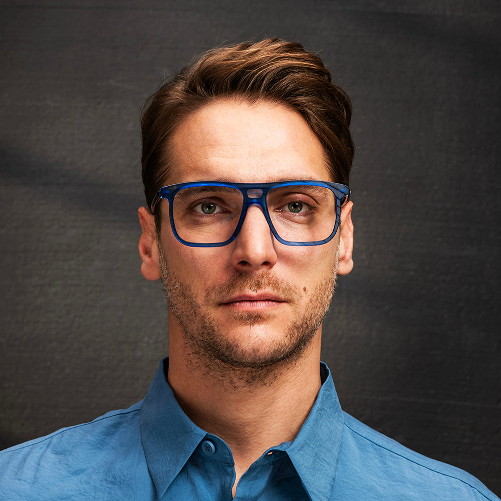 Blue frame May - Vinylize Eyewear